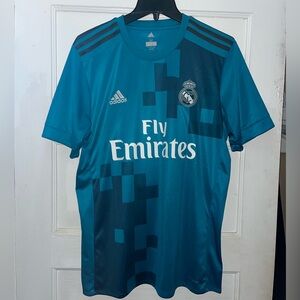 Men’s Authentic Adidas Real Madrid CF 2017/18 Third Jersey Size M #10 Modric